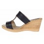 Papuci dama din piele naturala cu platforme de 7cm Negru PAP300NBOX